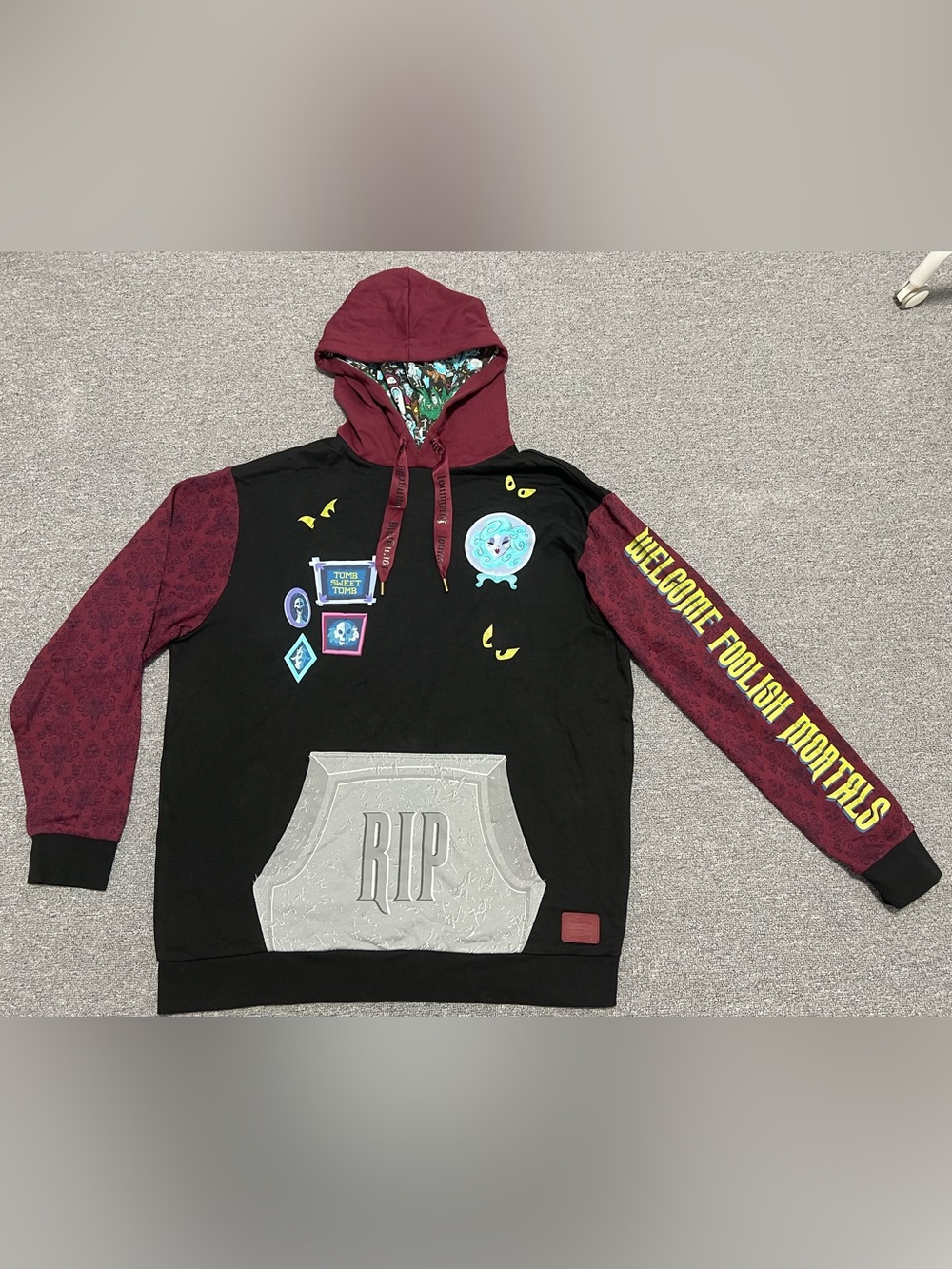 Loungefly Disney Haunted Mansion Hoodie Adult L